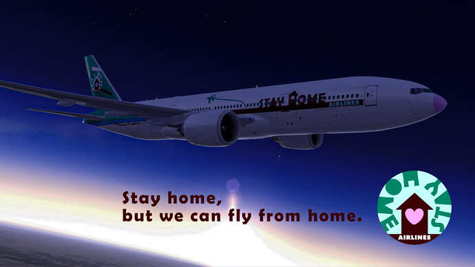 Stay Home Airlines フライトイメージ